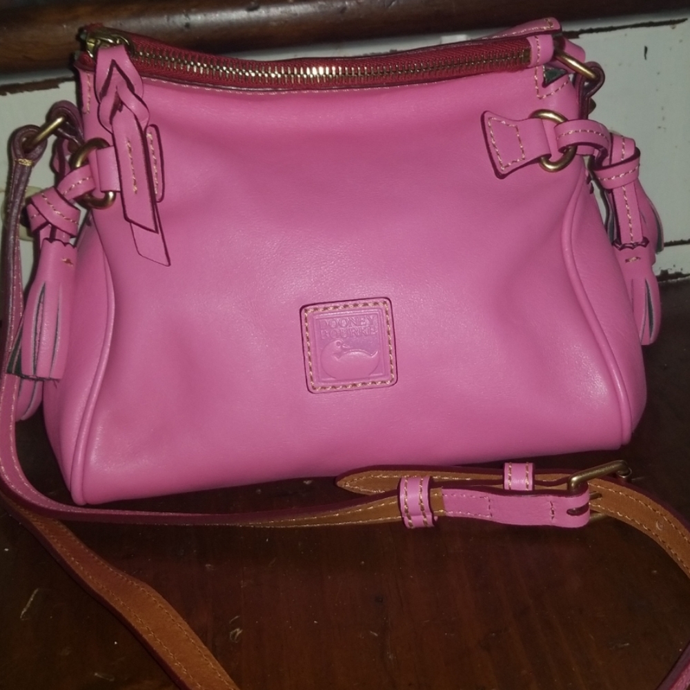 Dooney and Bourke mini florentine in baby pink
